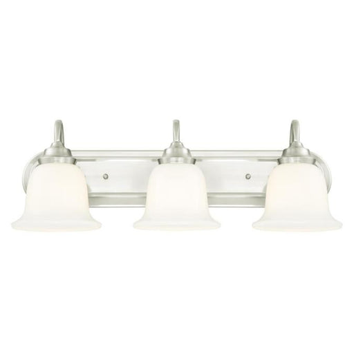 Myhouse Lighting Westinghouse Lighting - 6301500 - Three Light Wall Sconce - Harwell - Brushed Nickel