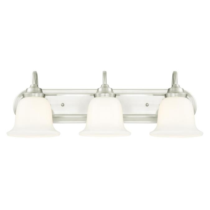 Myhouse Lighting Westinghouse Lighting - 6301500 - Three Light Wall Sconce - Harwell - Brushed Nickel