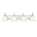 Myhouse Lighting Westinghouse Lighting - 6301900 - Four Light Wall Sconce - Harwell - Brushed Nickel