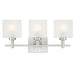 Myhouse Lighting Westinghouse Lighting - 6304000 - Three Light Wall Sconce - Alexander - Brushed Nickel