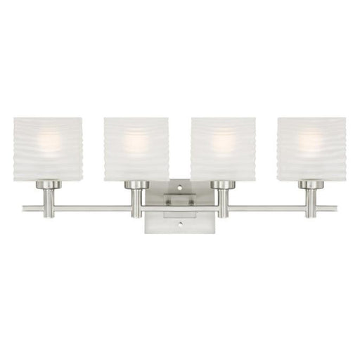 Myhouse Lighting Westinghouse Lighting - 6304100 - Four Light Wall Sconce - Alexander - Brushed Nickel