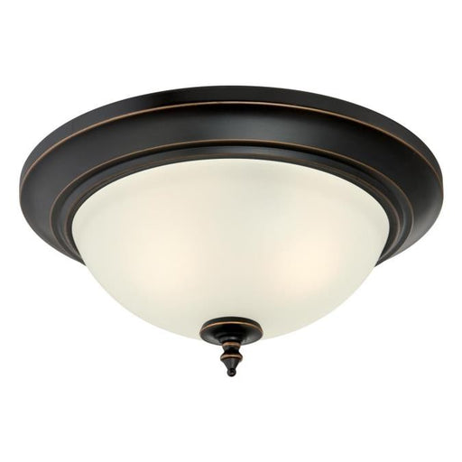 Myhouse Lighting Westinghouse Lighting - 6304800 - Two Light Flush Mount - Harwell - Amber Bronze With Highlights