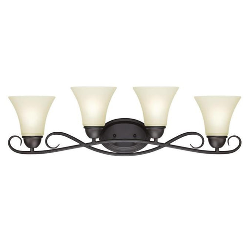 Myhouse Lighting Westinghouse Lighting - 6307000 - Four Light Wall Sconce - Dunmore - Oil Rubbed Bronze