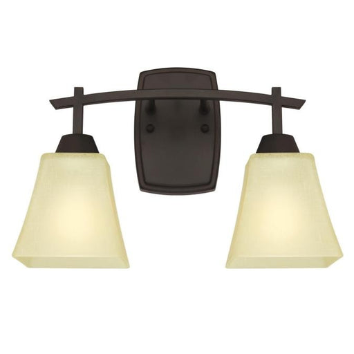 Myhouse Lighting Westinghouse Lighting - 6307400 - Two Light Wall Sconce - Midori - Oil Rubbed Bronze