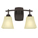 Myhouse Lighting Westinghouse Lighting - 6307400 - Two Light Wall Sconce - Midori - Oil Rubbed Bronze