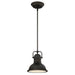 Myhouse Lighting Westinghouse Lighting - 63082A - LED Mini Pendant - Boswell - Oil Rubbed Bronze With Highlights