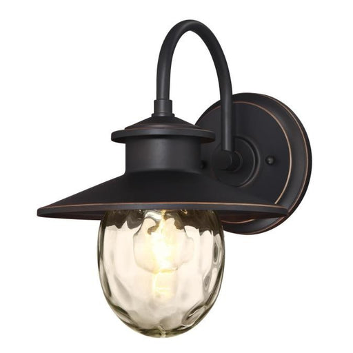 Myhouse Lighting Westinghouse Lighting - 6313100 - One Light Wall Fixture - Delmont - Oil Rubbed Bronze With Highlights