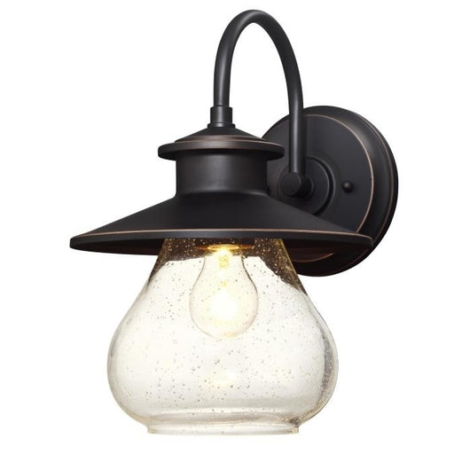 Myhouse Lighting Westinghouse Lighting - 6313500 - One Light Wall Fixture - Delmont - Oil Rubbed Bronze With Highlights