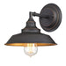 Myhouse Lighting Westinghouse Lighting - 6344800 - One Light Wall Fixture - Iron Hill - Oil Rubbed Bronze With Highlights