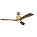 Myhouse Lighting Kichler - 300027NBR - 52"Ceiling Fan - Ridley II - Natural Brass