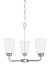 Myhouse Lighting Generation Lighting - 3115203EN3-962 - Three Light Chandelier - Kerrville - Brushed Nickel