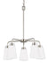 Myhouse Lighting Generation Lighting - 3115205EN3-962 - Five Light Chandelier - Kerrville - Brushed Nickel