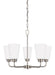 Myhouse Lighting Generation Lighting - 3115205EN3-962 - Five Light Chandelier - Kerrville - Brushed Nickel