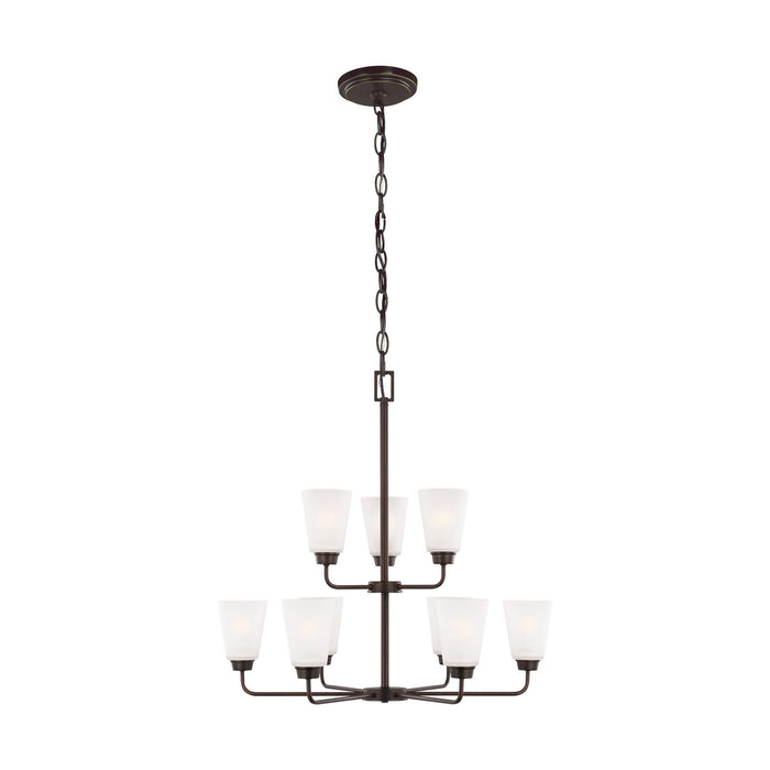 Myhouse Lighting Generation Lighting - 3115209-710 - Nine Light Chandelier - Kerrville - Bronze