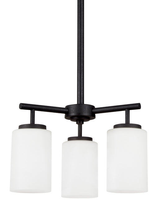 Myhouse Lighting Generation Lighting - 31160EN3-112 - Three Light Chandelier - Oslo - Midnight Black