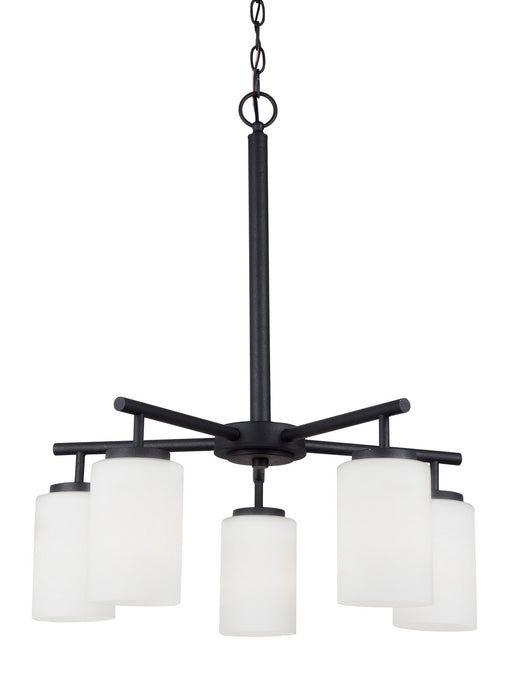 Myhouse Lighting Generation Lighting - 31161EN3-112 - Five Light Chandelier - Oslo - Midnight Black