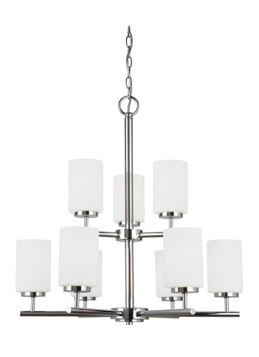 Myhouse Lighting Generation Lighting - 31162EN3-05 - Nine Light Chandelier - Oslo - Chrome