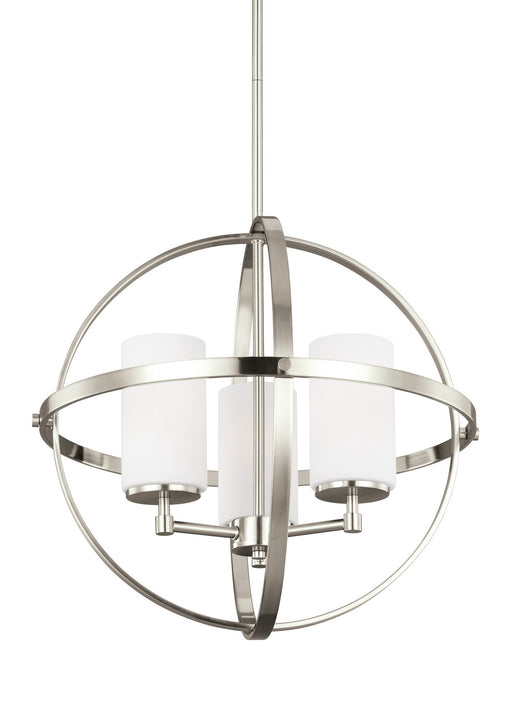 Myhouse Lighting Generation Lighting - 3124603EN3-962 - Three Light Chandelier - Alturas - Brushed Nickel