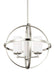 Myhouse Lighting Generation Lighting - 3124603EN3-962 - Three Light Chandelier - Alturas - Brushed Nickel