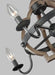 Myhouse Lighting Generation Lighting - 3124904-846 - Four Light Chandelier - Socorro - Stardust