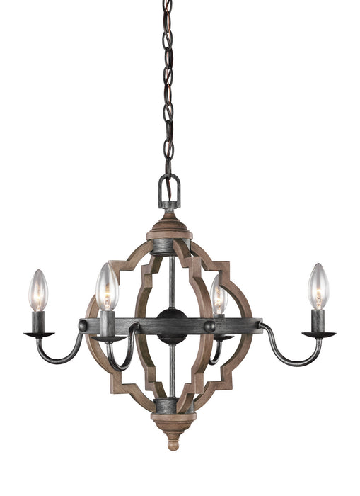 Myhouse Lighting Generation Lighting - 3124904-846 - Four Light Chandelier - Socorro - Stardust