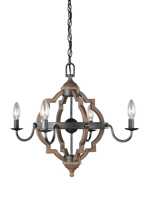 Myhouse Lighting Generation Lighting - 3124904EN-846 - Four Light Chandelier - Socorro - Stardust