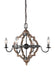 Myhouse Lighting Generation Lighting - 3124904EN-846 - Four Light Chandelier - Socorro - Stardust