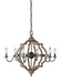 Myhouse Lighting Generation Lighting - 3124906-846 - Six Light Chandelier - Socorro - Stardust