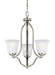 Myhouse Lighting Generation Lighting - 3139003EN3-962 - Three Light Chandelier - Emmons - Brushed Nickel