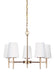 Myhouse Lighting Generation Lighting - 3140405EN3-848 - Five Light Chandelier - Driscoll - Satin Brass