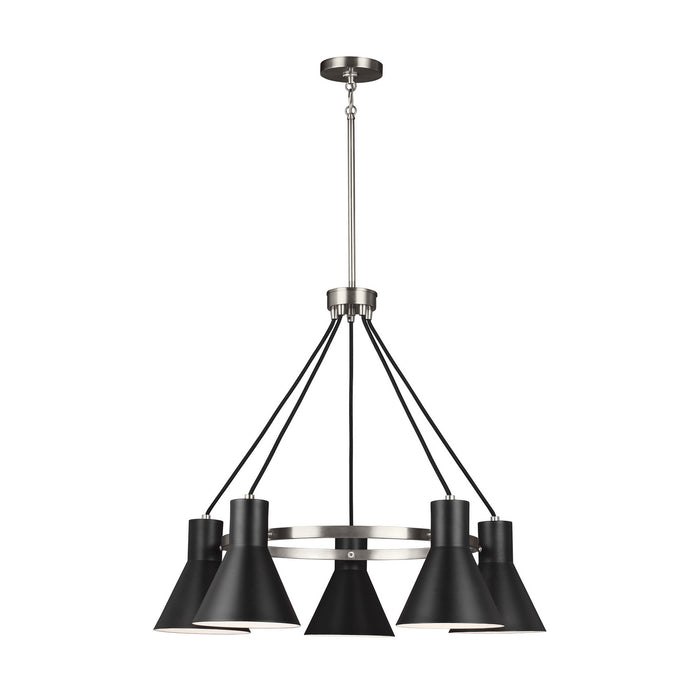 Myhouse Lighting Generation Lighting - 3141305-962 - Five Light Chandelier - Towner - Brushed Nickel