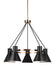 Myhouse Lighting Generation Lighting - 3141305EN3-848 - Five Light Chandelier - Towner - Satin Brass