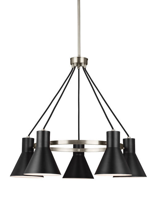 Myhouse Lighting Generation Lighting - 3141305EN3-962 - Five Light Chandelier - Towner - Brushed Nickel