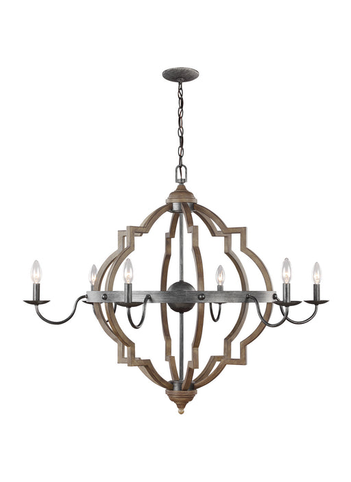 Myhouse Lighting Generation Lighting - 3224906EN-846 - Six Light Chandelier - Socorro - Stardust