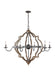 Myhouse Lighting Generation Lighting - 3224906EN-846 - Six Light Chandelier - Socorro - Stardust