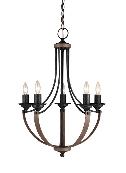 Myhouse Lighting Generation Lighting - 3280405EN-846 - Five Light Chandelier - Corbeille - Stardust