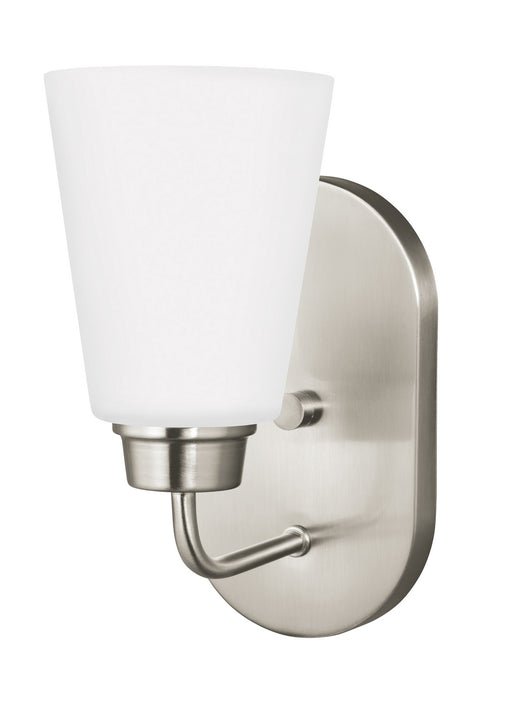 Myhouse Lighting Generation Lighting - 4115201EN3-962 - One Light Wall / Bath Sconce - Kerrville - Brushed Nickel