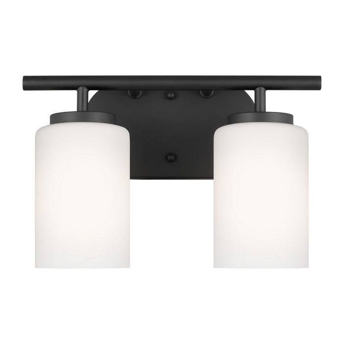 Myhouse Lighting Generation Lighting - 41161EN3-112 - Two Light Wall / Bath - Oslo - Midnight Black