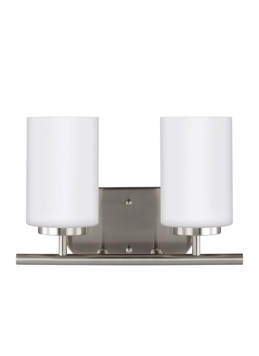 Myhouse Lighting Generation Lighting - 41161EN3-962 - Two Light Wall / Bath - Oslo - Brushed Nickel