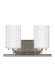 Myhouse Lighting Generation Lighting - 41161EN3-962 - Two Light Wall / Bath - Oslo - Brushed Nickel