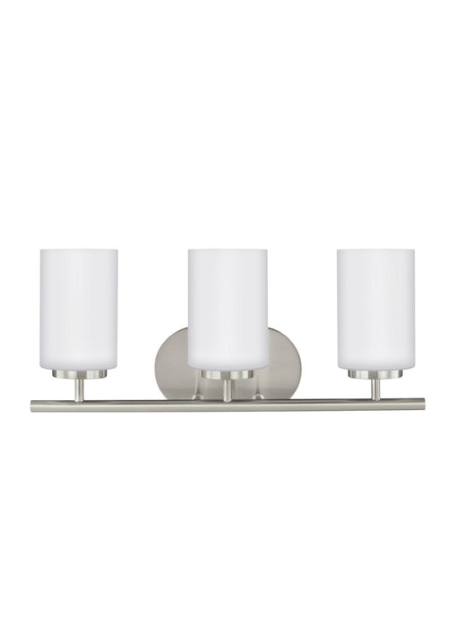 Myhouse Lighting Generation Lighting - 41162EN3-962 - Three Light Wall / Bath - Oslo - Brushed Nickel