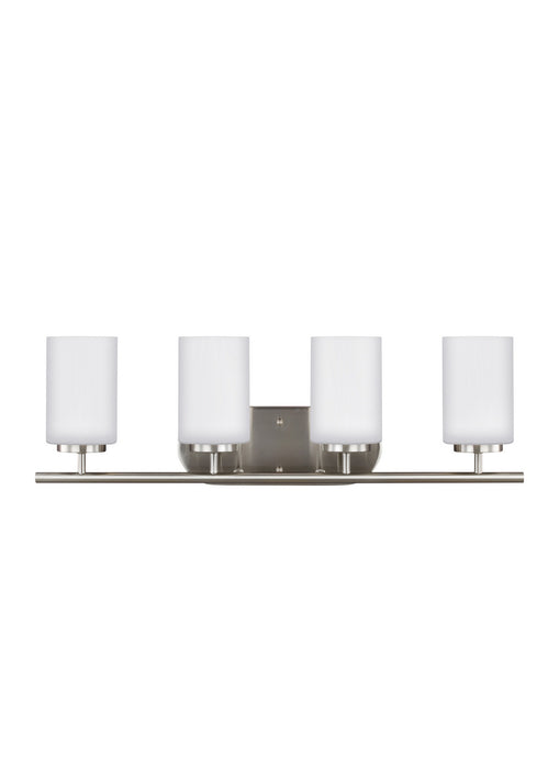 Myhouse Lighting Generation Lighting - 41163EN3-962 - Four Light Wall / Bath - Oslo - Brushed Nickel