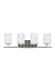 Myhouse Lighting Generation Lighting - 41163EN3-962 - Four Light Wall / Bath - Oslo - Brushed Nickel