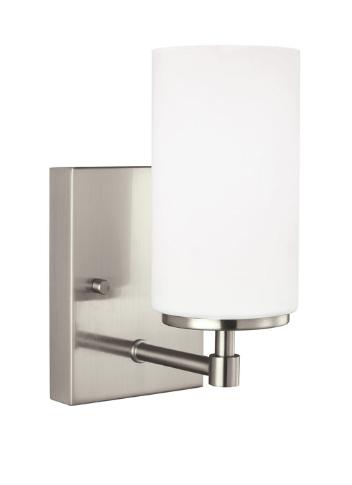 Myhouse Lighting Generation Lighting - 4124601EN3-962 - One Light Wall / Bath Sconce - Alturas - Brushed Nickel