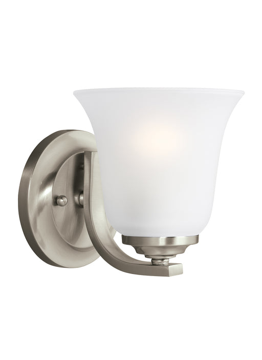 Myhouse Lighting Generation Lighting - 4139001-962 - One Light Wall / Bath Sconce - Emmons - Brushed Nickel