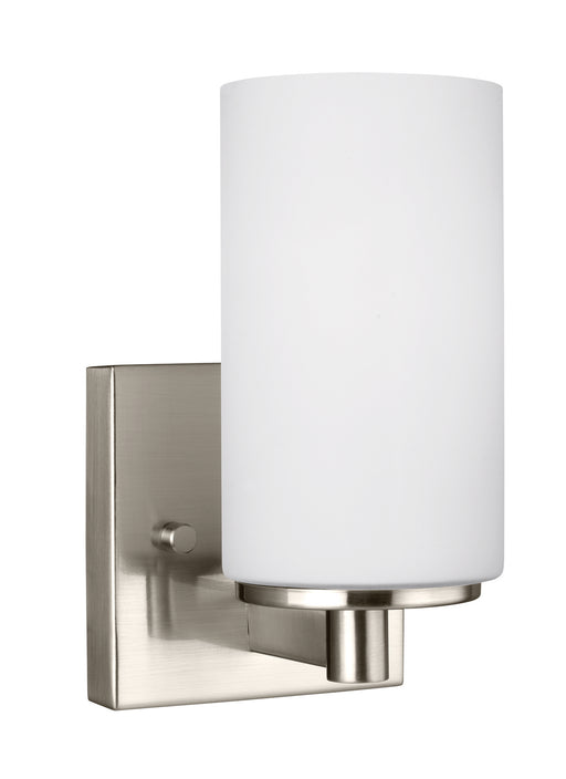 Myhouse Lighting Generation Lighting - 4139101-962 - One Light Wall / Bath Sconce - Hettinger - Brushed Nickel