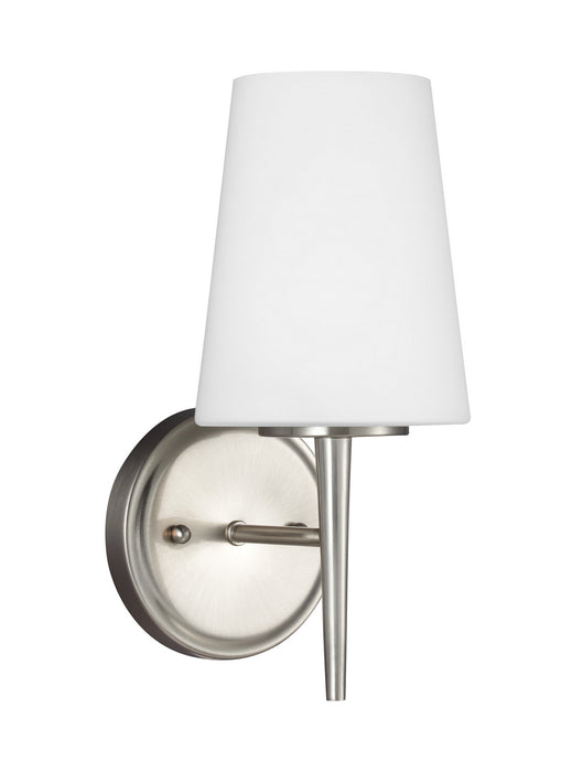 Myhouse Lighting Generation Lighting - 4140401EN3-962 - One Light Wall / Bath Sconce - Driscoll - Brushed Nickel