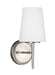 Myhouse Lighting Generation Lighting - 4140401EN3-962 - One Light Wall / Bath Sconce - Driscoll - Brushed Nickel