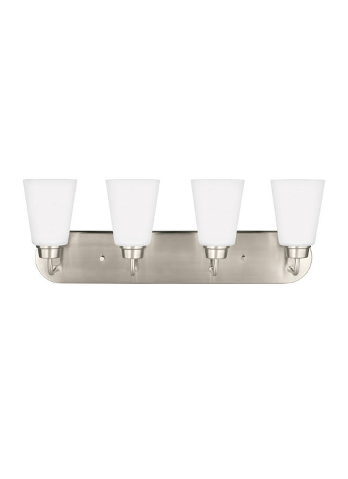 Myhouse Lighting Generation Lighting - 4415204EN3-962 - Four Light Wall / Bath - Kerrville - Brushed Nickel