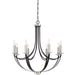 Myhouse Lighting Quoizel - ANA5008K - Eight Light Chandelier - Alana - Mystic Black